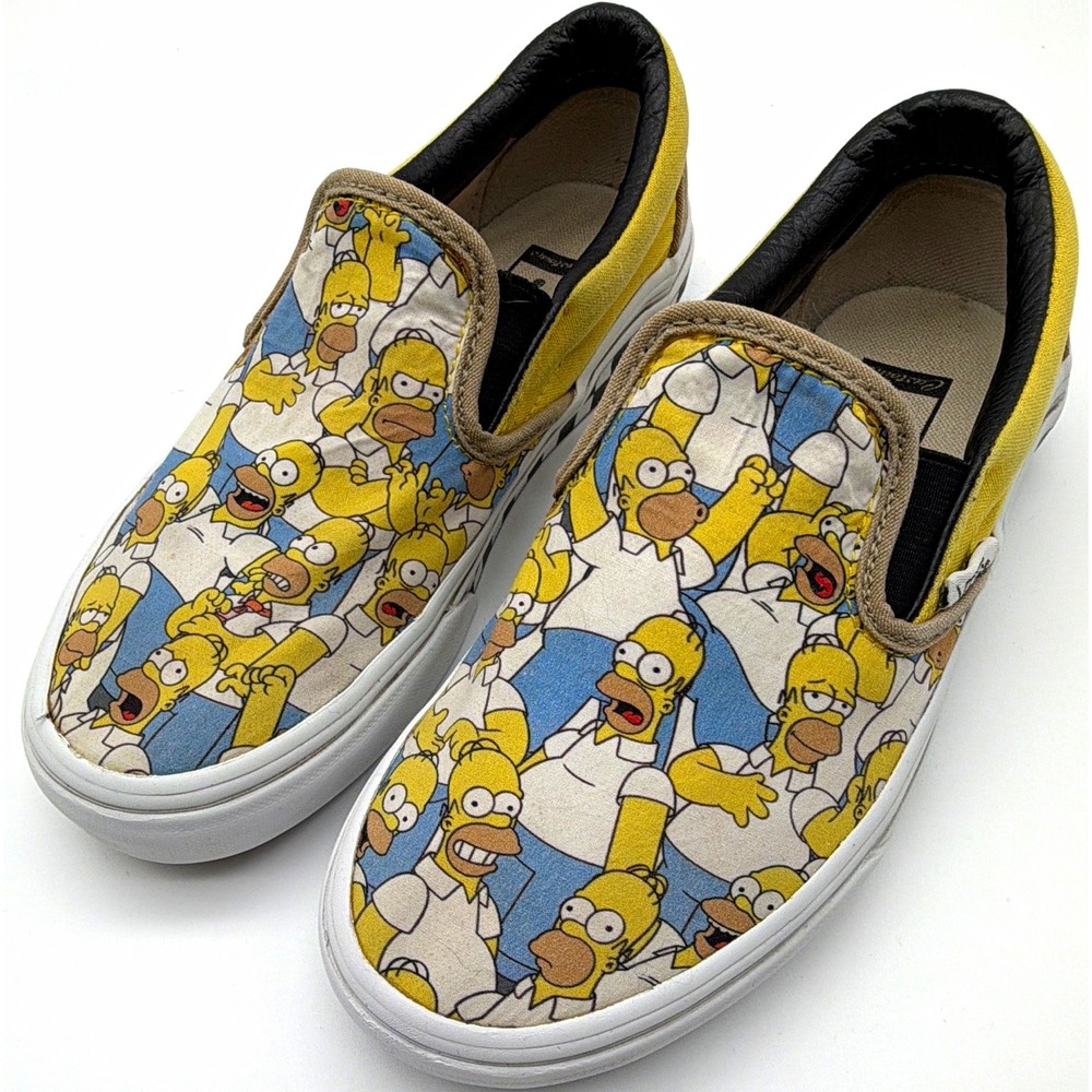 Vans The Simpsons Classic Slip-On Kids US 5 EU 34.5 Multicolor Canvas